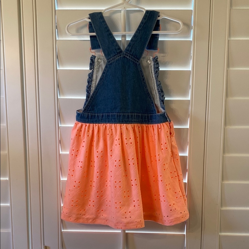 3T Denim and Orange Floral Dress - Picture 2 of 5